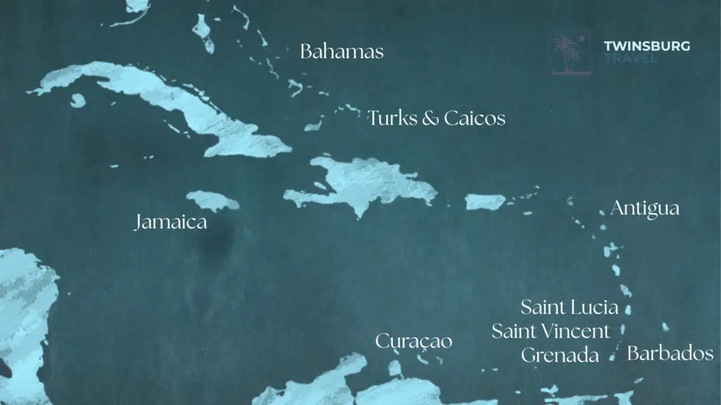 caribbean map
