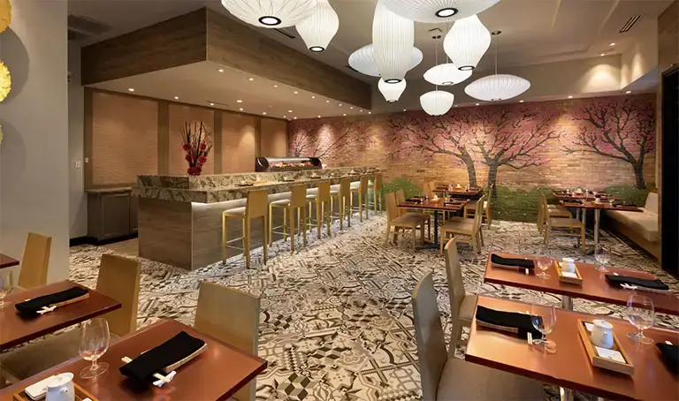 Restaurant and bar dining room at Beaches Negril