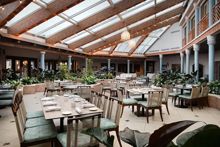 Interior of Reflections restaurant at Beaches Turks & Caicos