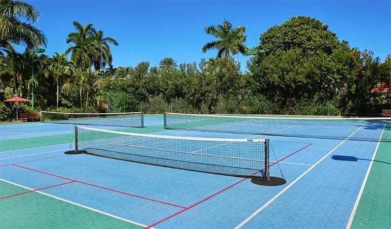 Tennis courts at Sandals Grande Antigua