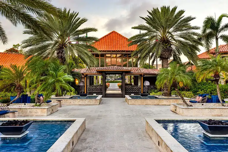 Resort entrance at Sandals La Source Grenada