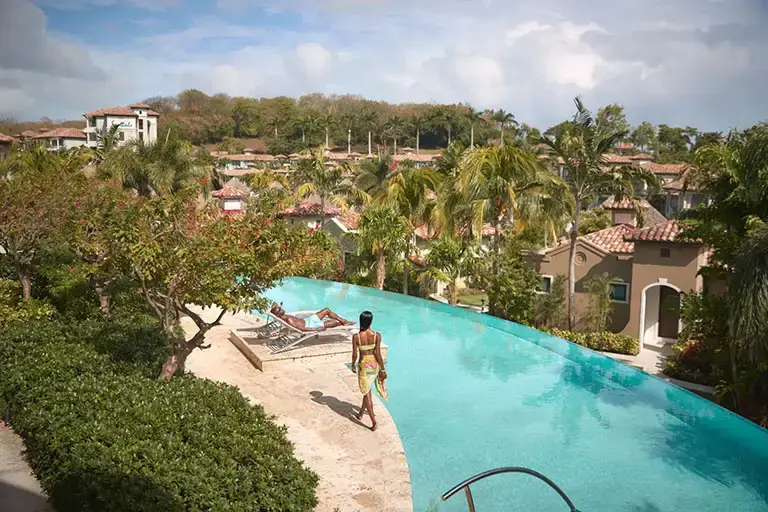Quiet pool area at Sandals La Source Grenada