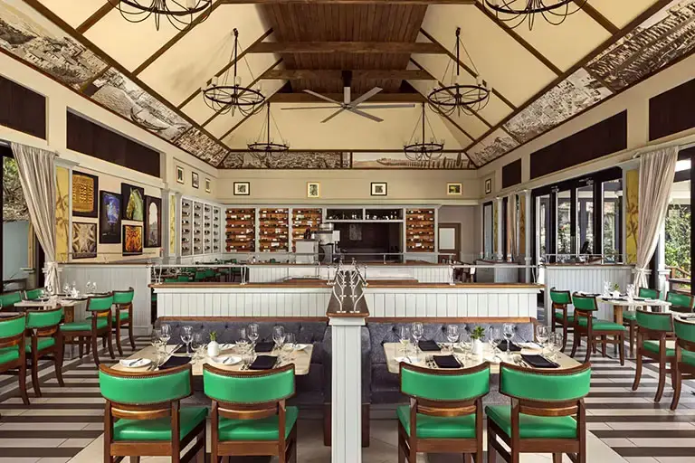 Cucina Romana dining room at Sandals La Source Grenada