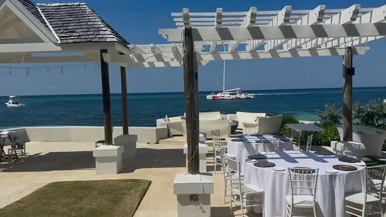 Grounds near the wedding chapel at Sandals Montego Bay