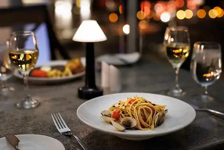 Dish at Cucina Romana restaurant at Sandals Montego Bay