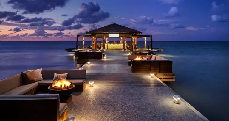 View of the resort grounds at Sandals Montego Bay