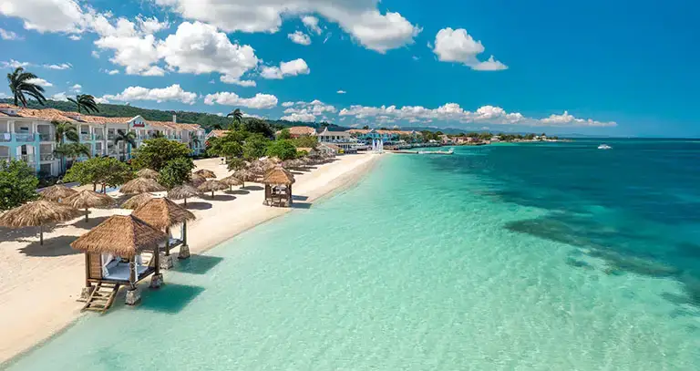 View of the resort grounds at Sandals Montego Bay