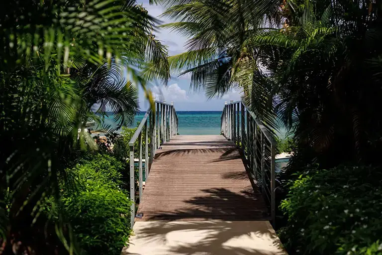 Scenic bridge on the grounds at Sandals Montego Bay