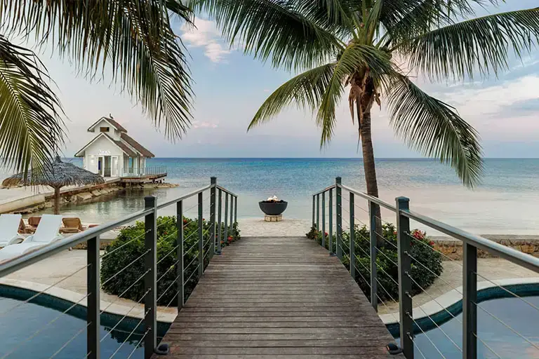 Overwater wedding chapel at Sandals Montego Bay