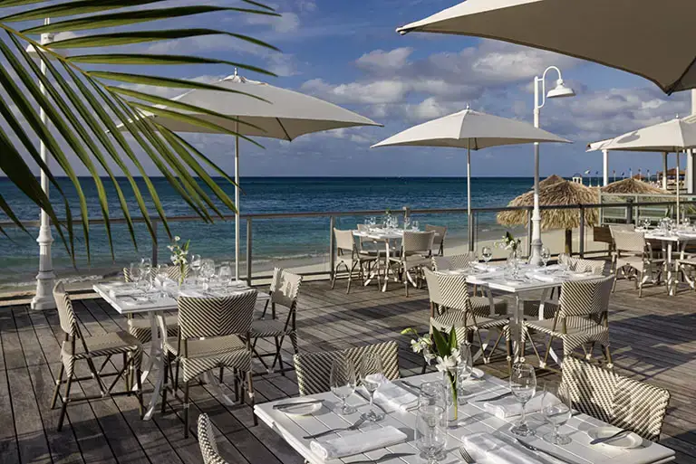 Bayside restaurant during the day at Sandals Montego Bay