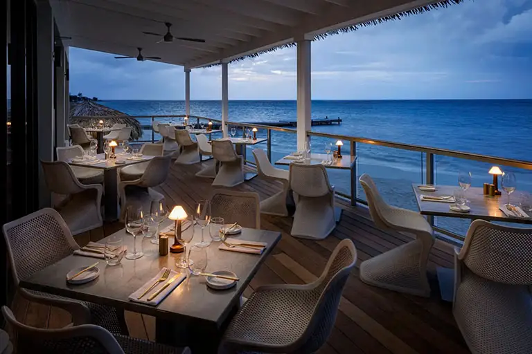 Patio at the Oleander restaurant at Sandals Montego Bay