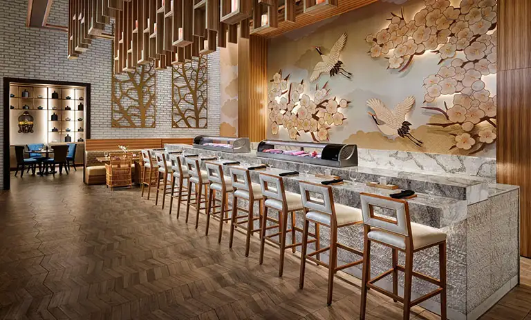 Interior of Soy restaurant at Sandals Montego Bay