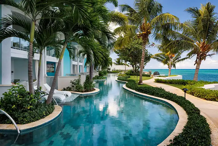 Swim-up suite pool at Sandals Montego Bay