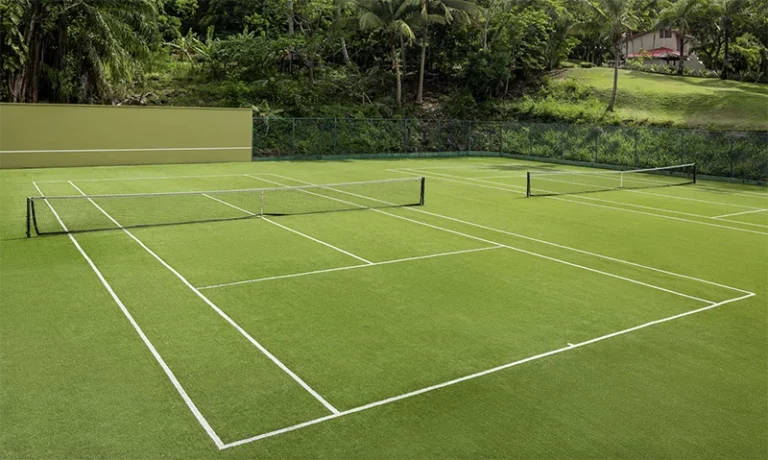 Tennis court at Sandals Regency La Toc