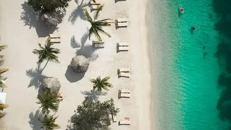Aerial view of the Sandals Royal Curacao resort