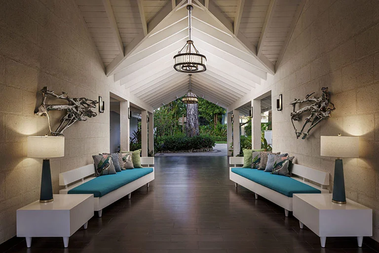 Lobby sitting area at Sandals Barbados
