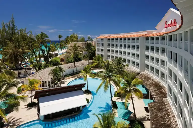 Main pool at Sandals Barbados
