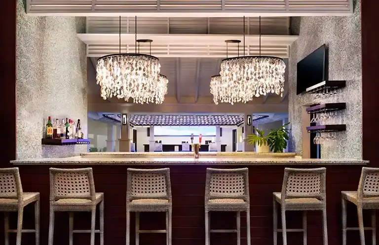 Oyster Bar seating area at Sandals Barbados