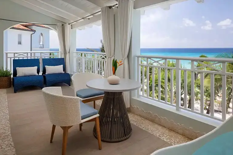 Room patio at Sandals Barbados